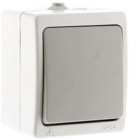 Zenitech - Va et vient simple - Gris Clair IP54 - Akya