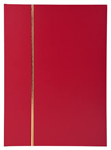 EXACOMPTA Album timbre 22,5 x16,5 mm Simili cuir Bordeaux 32p