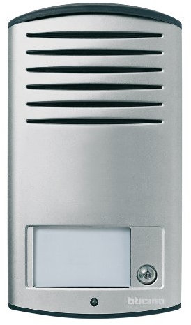 Legrand 342911, Citofono a 1 pulsante parete in alluminio, 2 cavi