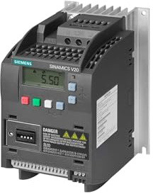 SIEMENS SINAMICS V20 3-Phasen Frequenzumrichter 0,37 kW 380 → 480 V AC / 1,3 A 0 → 550Hz für