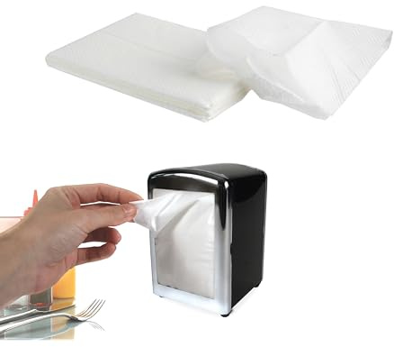 SAVEUR ET DEGUSTATION KA1210 Serviette pour Distributeur 100 Pièces Papier Blanc 8 x 12,50 x 0,20 cm