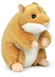 WWF 14792 - Plüschtier Feldhamster, lebensecht gestaltetes Kuscheltier, ca. 12 cm groß, wunderbar weich und kuschelig, Handwäsche möglich
