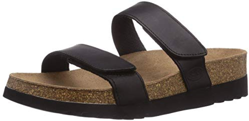 Scholl Lusaka, Sandal Donna, Nero, 37 EU