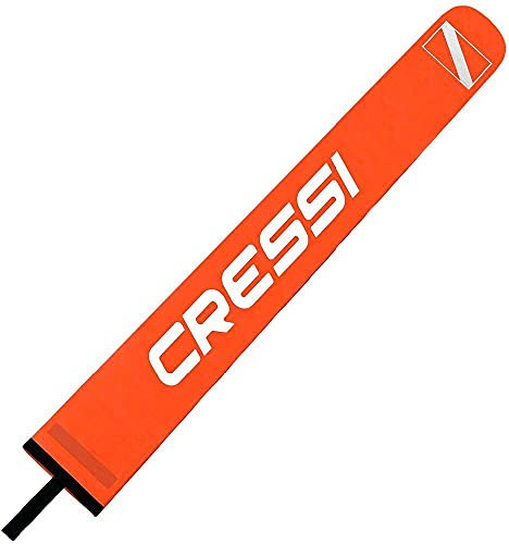 Cressi Strap Tauchmaske, Fluoreszierend Orange/Weiß, Einheitsgröße