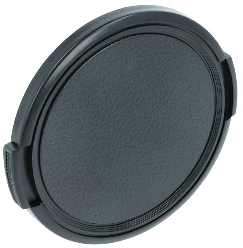 vhbw Bouchon d'objectif 62 mm Compatible avec Nikon 85 mm 1.8 AF D, 70-300 mm 4.0-5.6 AF D Ed Appareil Photo - Plastique Noir + Ouverture latérale