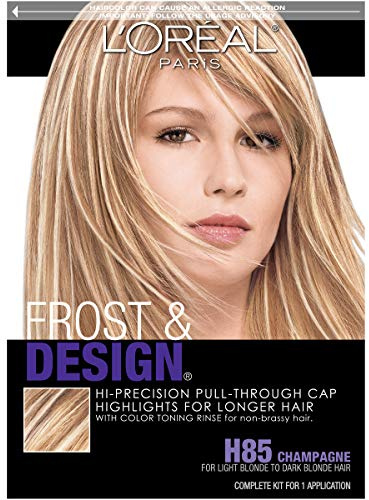 L'Oreal Paris Frost and Design Cap Hair Highlights For Long Hair, H85 Champagne, 1 kit