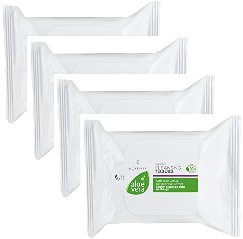 LR ALOE VIA Aloe Vera Pflegende Reinigungstücher (4x 25 Stk)