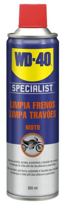 WD-40 34061 Specialist motorbike, Limpia frenos, Color Blanco, 500 ml