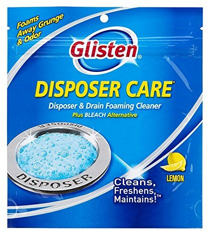Glisten DP06N-PB Disposer Care Foaming Garbage Disposer Cleaner- Eight Pack (8 Uses)-Powerful Disposal Cleanser for Complete Cleaning of Entire Disposer - Lemon Scented 9.8 oz