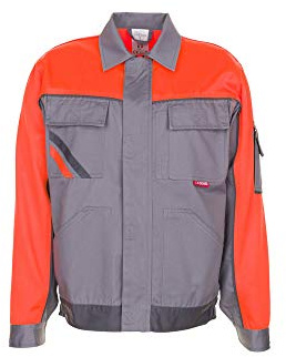 Planam 2410054 Size 54 Visline V1 Waisted Jacket - Zinc/Orange/Slate