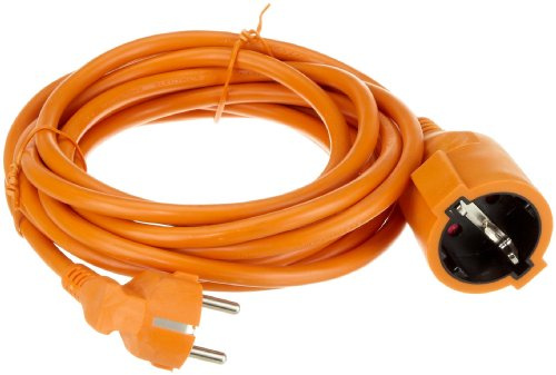 UNITEC 44584 skyddskontakt – förlängning, plast – ledning H05VV-F 3G 1,5 mm²