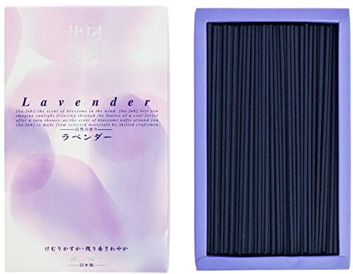 Nippon Kodo Incienso Japonés Ka-fuh Lavanda, Caja Grande de Incienso, Incienso con Poco Humo