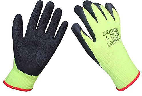 Dekton 9/L Insulated Winter Working Latex Coated Gloves | Ultimate Protection for Cold Environments | Ideal for Winter, Cold Storage & Protection | Latex Coated | CE Cat 2, EN388 & EN511 Certified