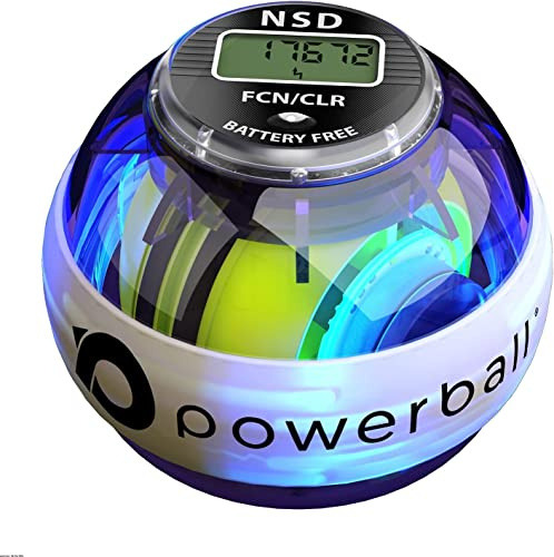 Powerball NSD Autostart Range - Hand, Grip, Wrist & Forearm Rehabilitation & Strengthening Gyroscopes (280hz Fusion Pro)