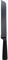 Bergner Brotmesser mit schwarzer Klinge, Edelstahl, 20 X 30 X 30 cm