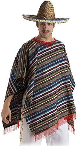 Poncho mejicano adulto