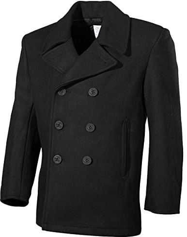 MFH Uomo US Peacoat Nero taglia M