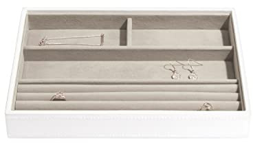 Stackers Weiß Klassisch Schmuckfach für Schmuckschatulle Ringe/Armbänder