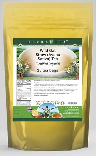 Wild Oat Straw (Avena Sativa) (Certified Organic) Tea (25 tea bags, ZIN: 518614)