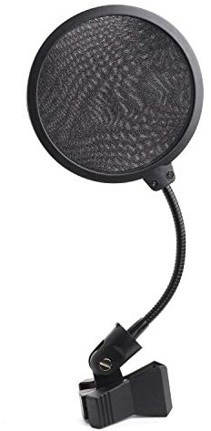 OnStage On-Stage ASVS4-B 4 Microphone Pop Filter with Clothes-Pin Style Clip