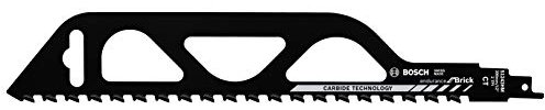 Bosch Accessories Lame de scie sabre S 1243 HM Endurance for Brick (pour Poroton, 300 x 50 x 1,5 mm, accessoires pour scie sabre)