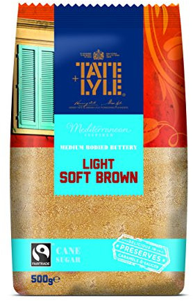 Tate and Lyle Fairtrade Light Brown Soft Sugar 500 G (Pack of 10)