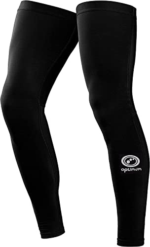 Optimum - Pantaloni termici da ciclismo, da uomo, Nero, M