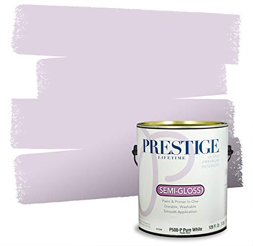 PRESTIGE Interior Paint and Primer in One, Demure Violet, Semi-Gloss, 1 Gallon