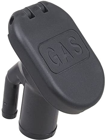 Perko 1318DPGBLK Polymer Vented Gas Fill with 35° Angled Neck for 1.5 Hose - Black