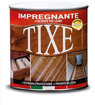 Tixe Impregnante Protettivo per Legno – Vernice per Trattamenti e Finiture Resistenti, Castagno 750 ml