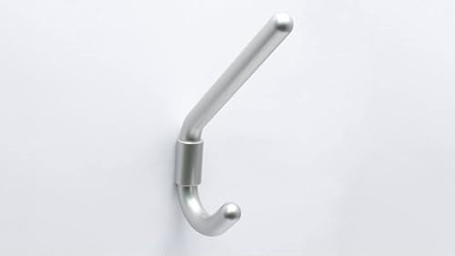 SIRO Kleiderhaken Wolfsburg, Modern, Design, Schlicht, Kunststoff metallisiert nickel, 160 mm x 79 mm x 18 mm, LA 20 mm, 0487/MV7