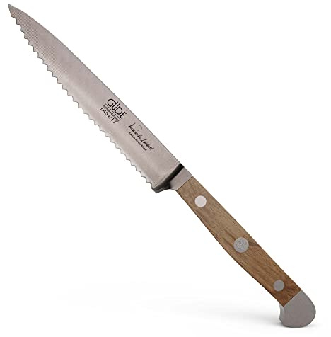 Güde E464/13 - Cuchillo tomatero Alpha Roble 13 cm Madera de cubas de Roble (h.nr.)