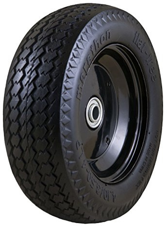 Marathon Industries 00210 Universal Fit, Flat Free, Hand Truck/All Purpose Utility Tire