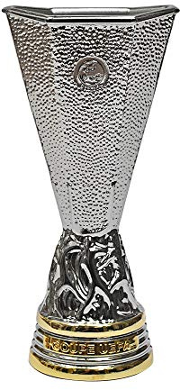 UEFA EUROPA LEAGUE Unisex vuxen EL 45 mm replika pokals i 3D, SILBER, 45 mm