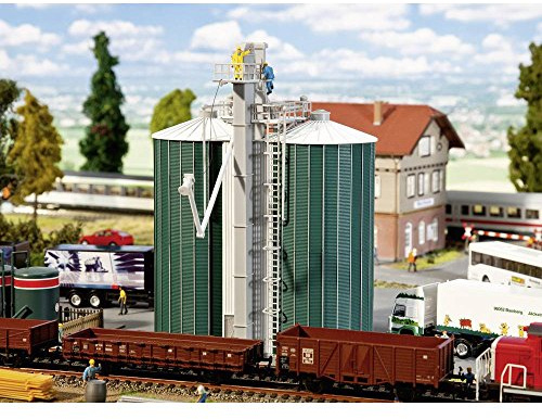 Faller - Modello di Edificio Industriale in Scala ferrovia 1: 148 (H0 Fa DOPPELSILOS F120260)