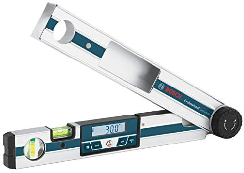 BOSCH GAM 220 MF 4-in-1 Digital Angle Finder, Includes Leg Extension, 4 AA Batteries, & Carrying Case