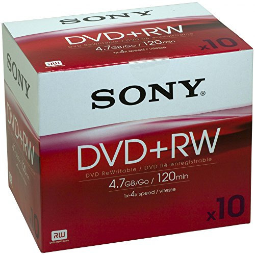 Sony DPW 120A - 10 x DVD+RW - 4.7 GB 1x - 4x - jewel Case - storage media