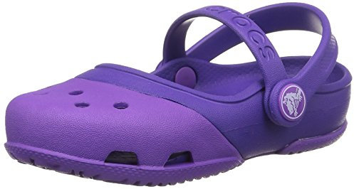 Crocs Electro II Mary Jane, Mädchen Mary Jane Halbschuhe, Violett (Neon Purple/Ultraviolet), 19/20 EU