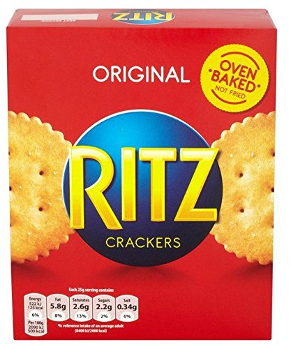 Ritz - Biscuits salés Original Crackers - lot de 4 paquets de 200 g