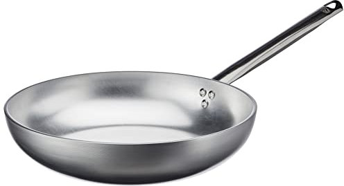 Pentole Agnelli ALMR1111B32 Senkkopf-Strahlungspfanne hoch, Aluminium 5 mm, 32 cm