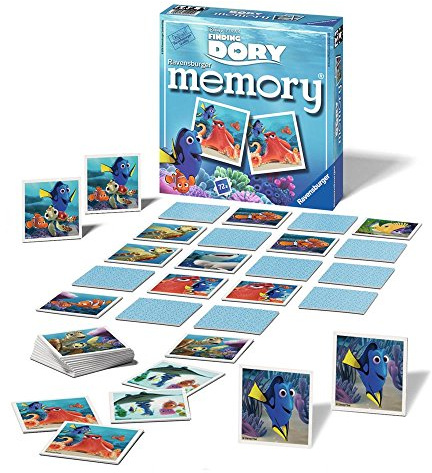Ravensburger 21219 – Dory Memory, spelklassikern för alla Dory-fans, minnesspel för 2-8 spelare från 4 år