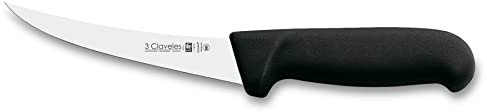 3 Claveles Cuchillo deshuesar Curvo Proflex de 13 cm, Acero Inoxidable, Negro, 27.7x2.5x1.7000000000000002 cm