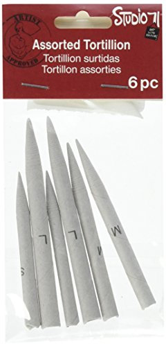 Darice 6 Piece, Blending Tortillons, Paper, White