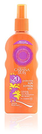 Cabana Sun Protective Sun Lotion Spray SPF 20 Water Resistant 200ml