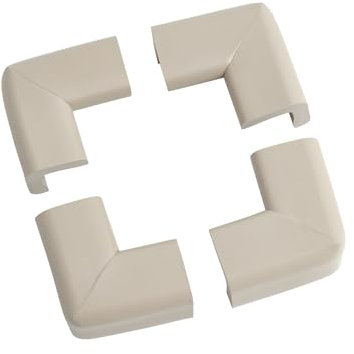 Prince Lionheart Cushiony Corner Guards Gepolsterte Eckschützer Weicher, stoßabsorbierender Schaumstoff 4 Ecken 3M- Kleber Einfaches Einstellen Und Entfernen Unfallverhütung - Neutral 0071 Normal