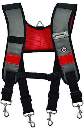 C.K Magma Bretelles pour Ceinture Porte Outil avec Boucle Metre Ruban, Robustes et Entièrement Ajustable, Bretelle Travail Chantier, Outils Electricien, Charpentier, Ceintures Porte-Outils, MA2727