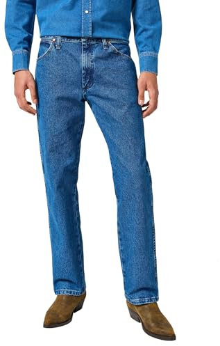 Wrangler Herren Jeans 13MWZ, Original Regular Bootcut Fit, Straight Leg, Stonewashed, 34W / 32L