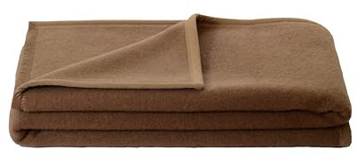 STEINBECK Decke Mekka aus 100% Kamelhaar Farbe Kamel in DREI Größen, 100x150 cm Gewicht 650 g