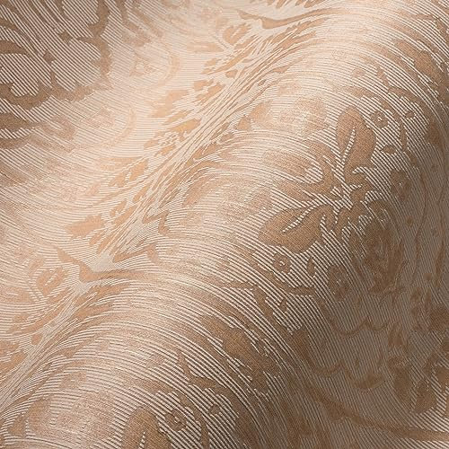 A.S. Création Architects Paper Textiltapete Tessuto 2 Tapete mit Ornamenten barock 10,05 m x 0,53 m beige Made in Germany 961953 96195-3