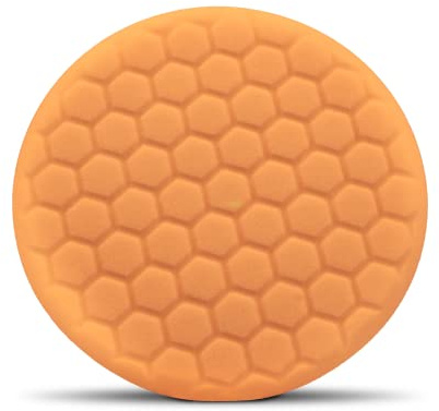 Chemical Guys BUFX_102_HEX Self-Centered Hex-Logic Medium-Heavy Cut Scratch and Swirl Remover, Orange (7.5 Inch Fits 6 Inch Backing Plate)